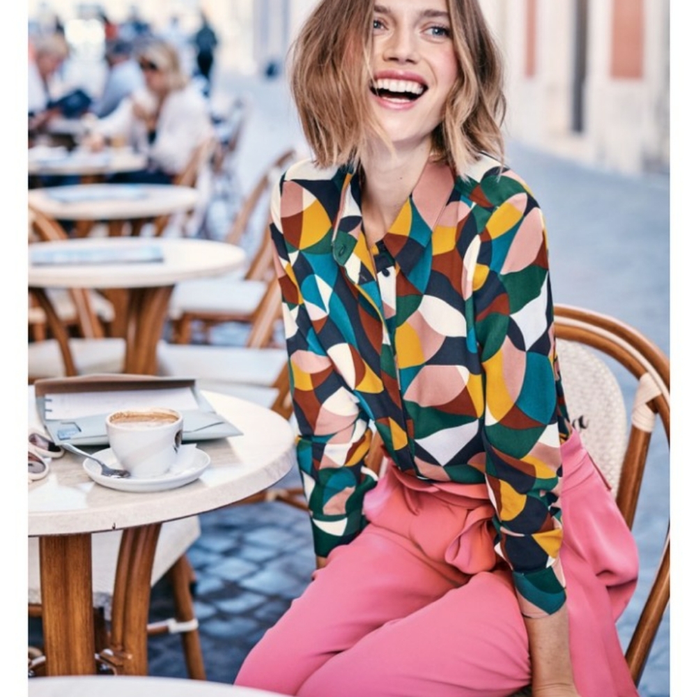 Boden 100% SILK blouse